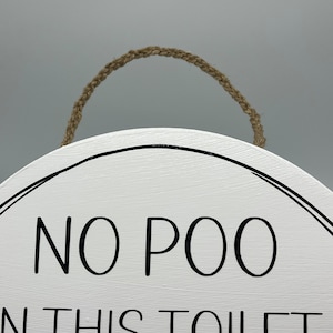 No Poo in This Toilet Sign Bathroom Signs Sensitive Plumbing - Etsy