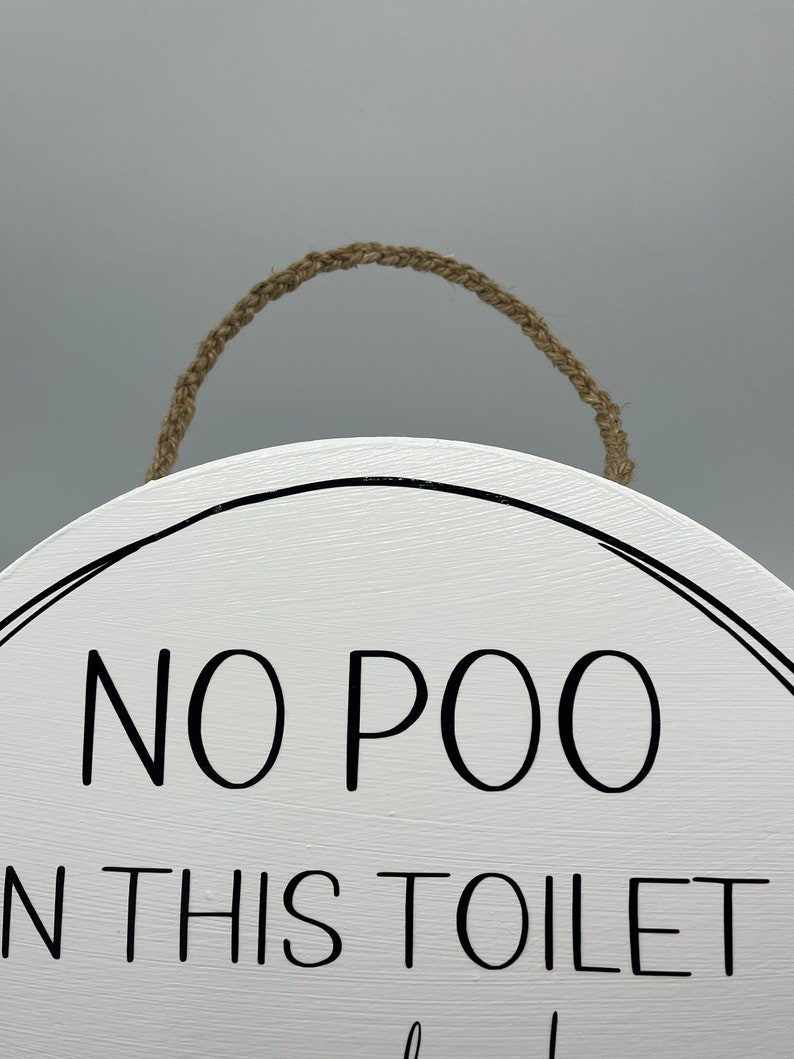 No Poo in This Toilet Sign Bathroom Signs Sensitive Plumbing Etsy
