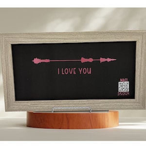 Personalized Sound Wave Art: Voice Recording Gift with QR Code