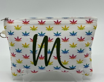 Cosmetic bags, cosmetic pouch personalized, marijuana cosmetic bags