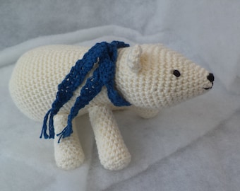 Crochet POLAR BEAR, Amigurumi, Polar Bear Soft Toy, Baby Polar Bear, Baby Shower Gift, New Baby Gift, CraftySue