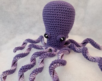 Small Crochet OCTOPUS, Amigurumi, Preemie Octopus Toy, Worry Pet, Anxiety Toy, Baby Shower Gift, Nursery Decor, New Baby Gift, CraftySue