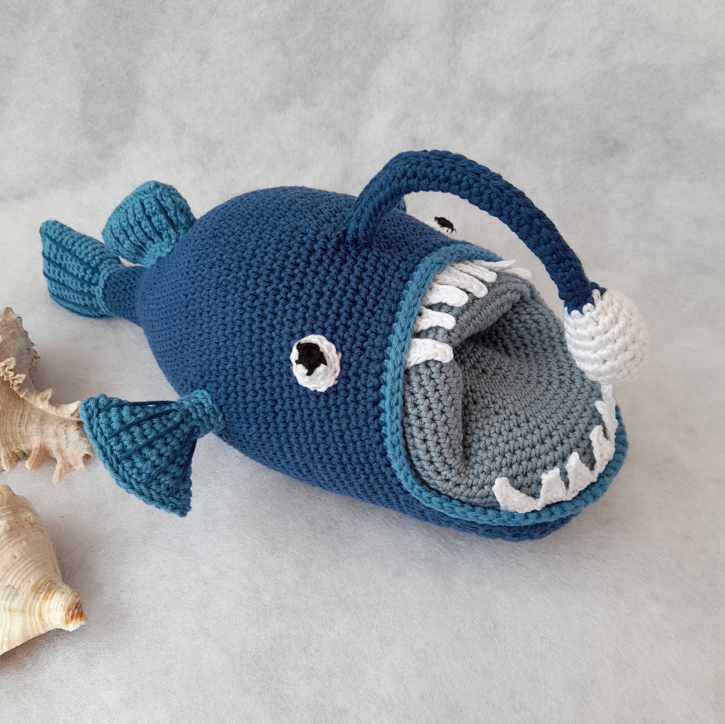 Amigurumi baudroie, créature de la mer au Crochet, baudroie poisson Crochet  jouet, peluche poisson peluche mer Animal Crochet -  France