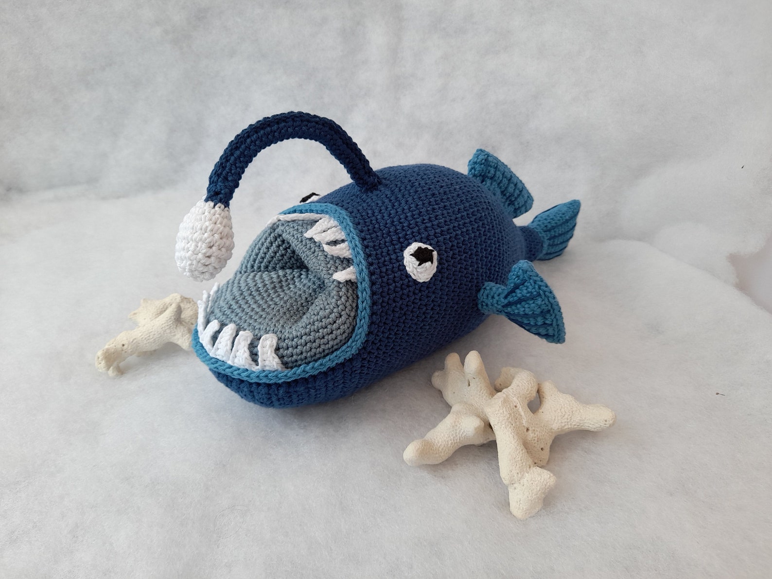 Crochet Angler Fish Crochet Monk Fish Amigurumi Fish | Etsy