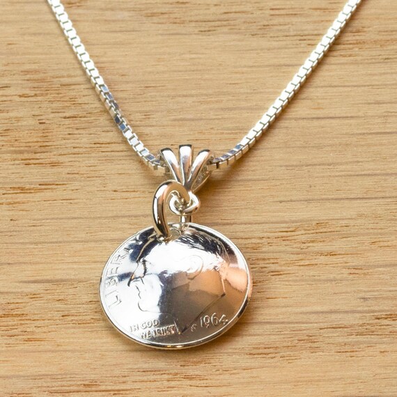 1966 US Dime Necklace Celebrating 55 