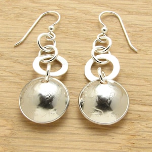 2000 US Dime Earrings with Silver Rings, Celebrating 20 years, Birthday, Anniversary, Graduation...