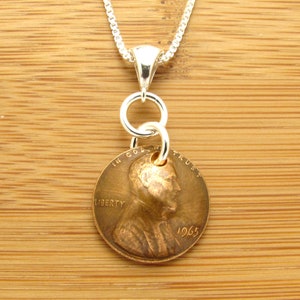 1942 Dark Copper US Penny Necklace, Celebrating a Birthday, Anniversary, Graduation...