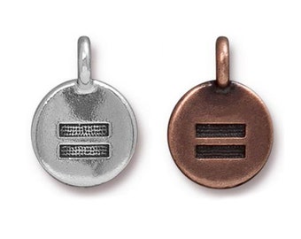 Add a Equality Charm to your bangle bracelet, necklace, and keychain