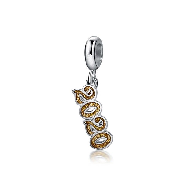 Add a 2020 Charm to your bangle bracelet, necklace, and keychain