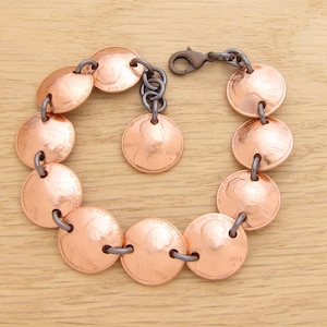 2019 Copper US Penny Bracelet, Celebrating a Birthday, Anniversary, Graduation...
