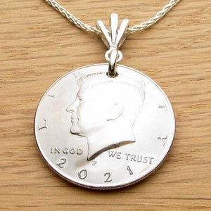 2021 US Half Dollar Necklace - Celebrating Graduation, Wedding or New Baby...