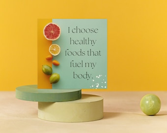 Weight Loss Affirmation Cards Notes Motivational Sayings Phrases small 4x4 inch Post Notes