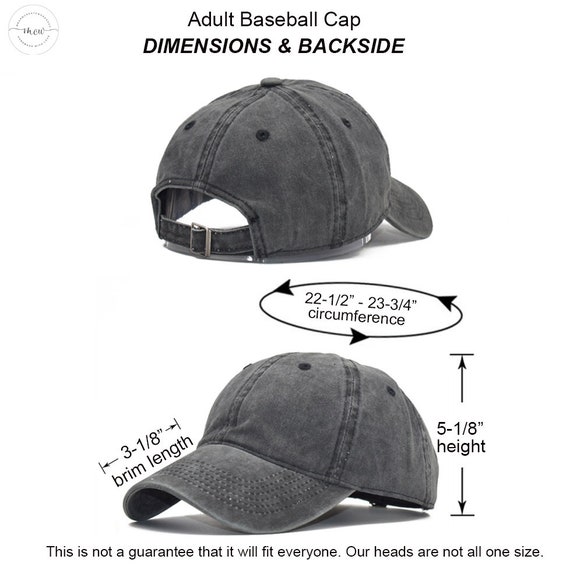 baseball cap dimensions