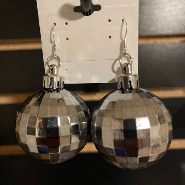 New Year’s Eve Disco Ball Drop Earrings