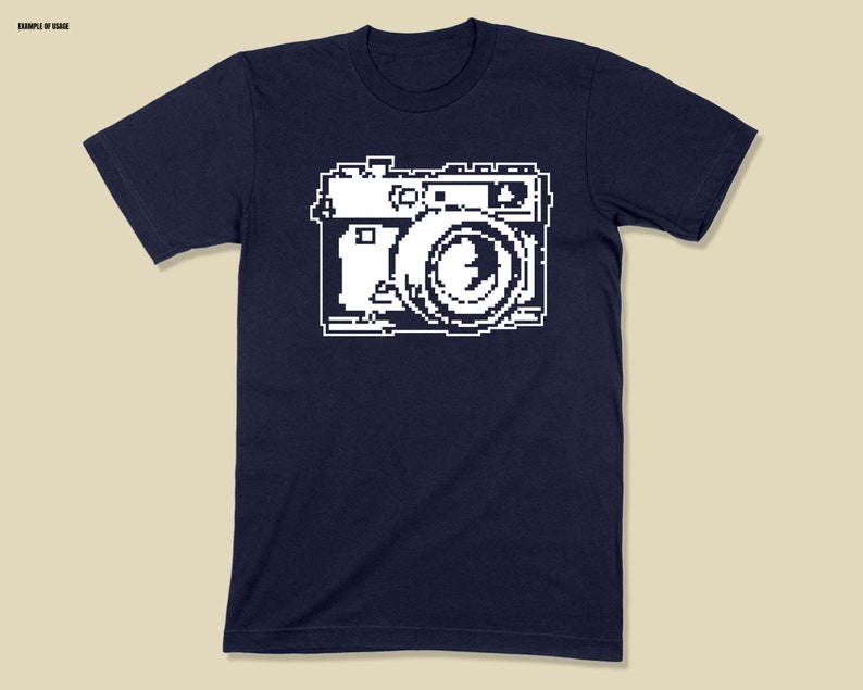 Pixel Art Vintage Photo Camera Art Logo .svg .png Vector for Digital ...