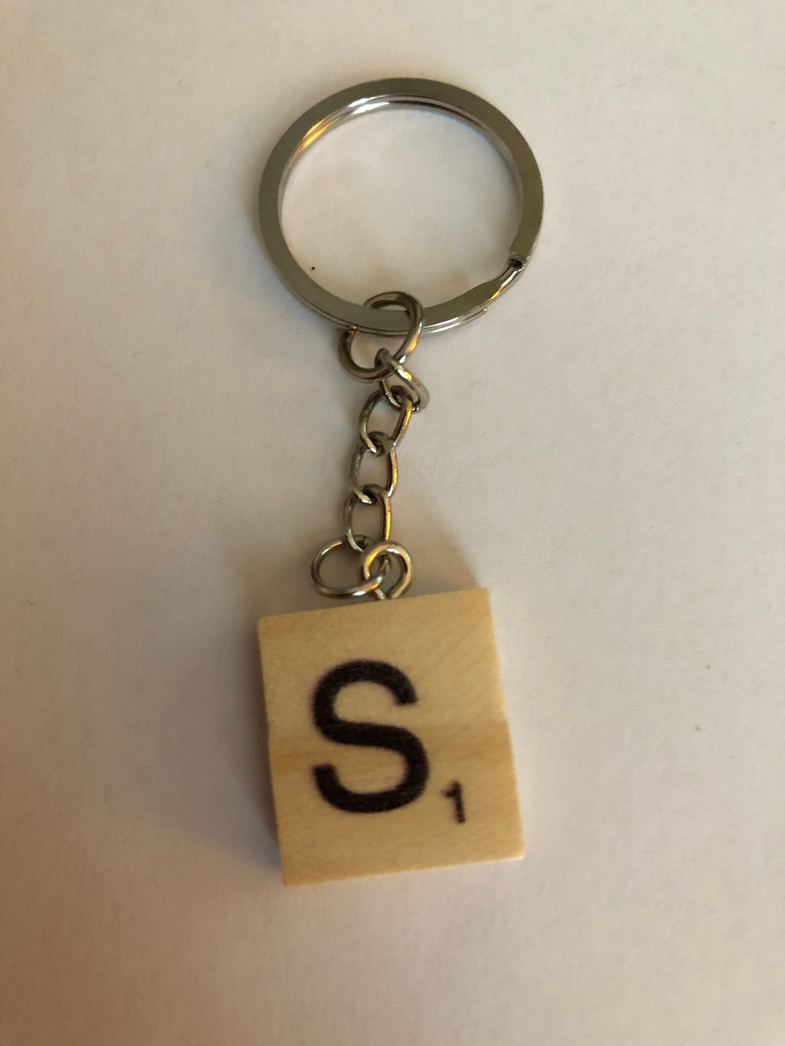 Scrabble single letter keyrings Etsy.de