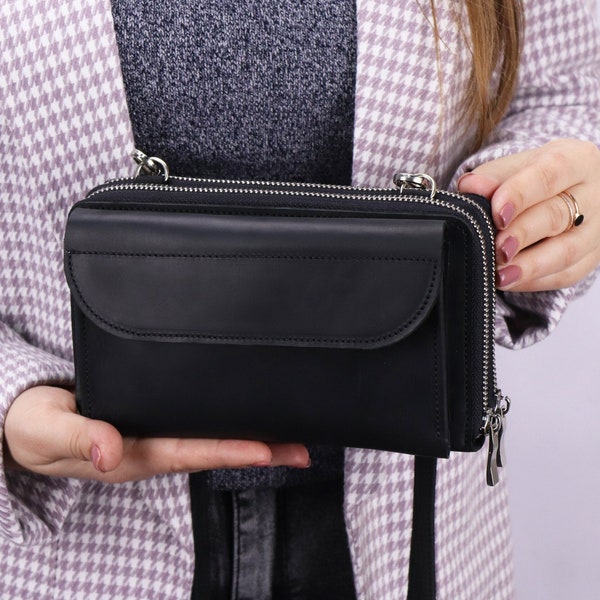 Crossbody Bags With Built in Wallet Etsy