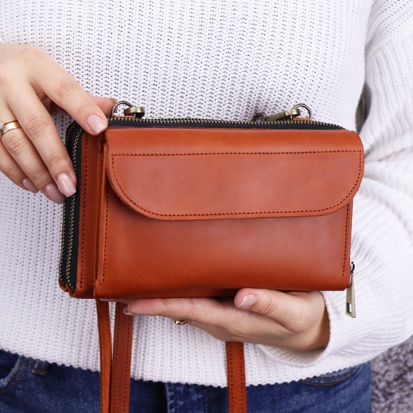 Crossbody Bags With Built in Wallet Etsy