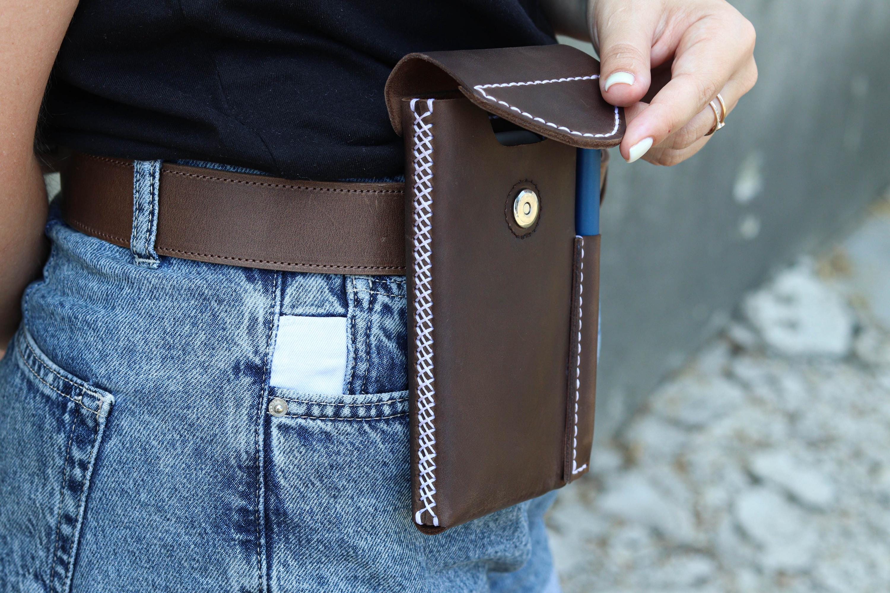 Handcrafted Leather Phone Case & Metal Belt Clip, Individually Handmade Custom Size Smartphone Holder - Etsy Handcrafted Leather Phone Case & Metal Belt Clip, Individually Handmade Custom Size Smartphone Holder - Etsy