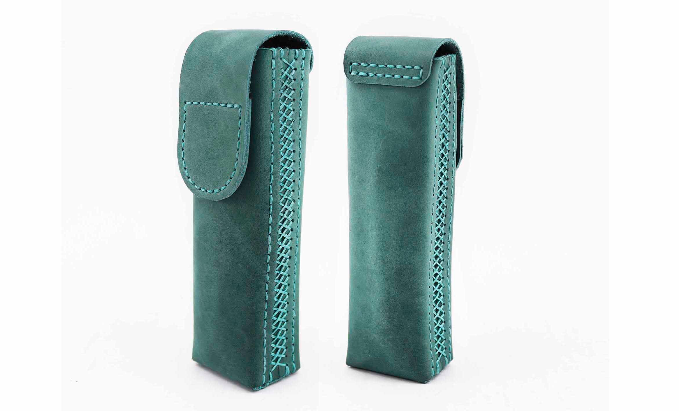 Leather Glasses Case With Closure/ Handmade Etsy