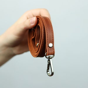 Verstellbarer Echtleder-Crossbody-Riemen, Abnehmbarer Schultergurt aus Echtleder, Drehverschluss-Gurt, Abnehmbarer Taschengurt 0,5 Zoll Breite