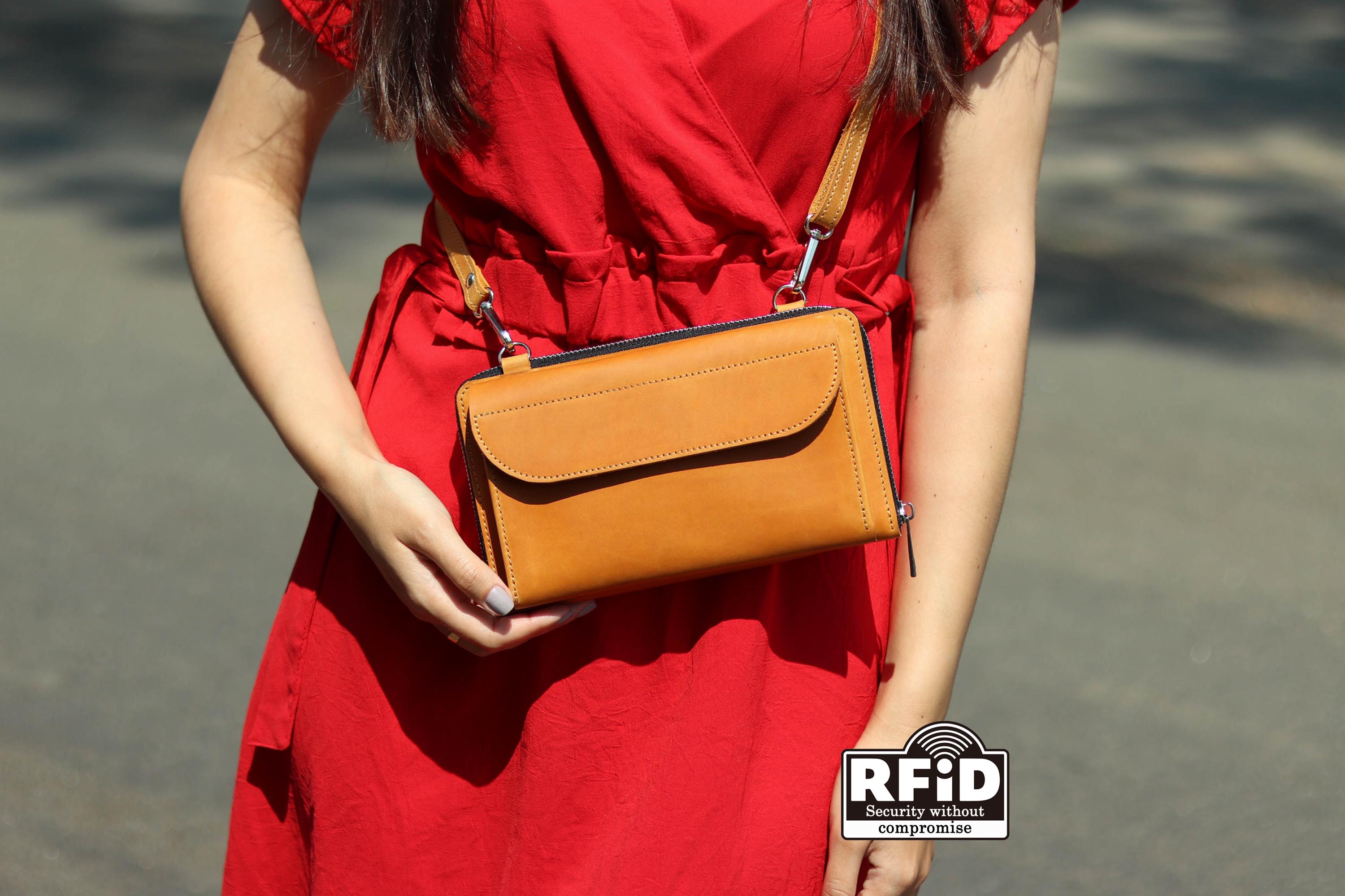 Handmade Leather Crossbody iPhone Wallet/ Shoulder Phone Bag Handmade Leather Crossbody iPhone Wallet/ Shoulder Phone Bag