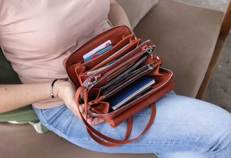 Leather Crossbody Bag Iphone 14 Pro Max/leather Shoulder Etsy