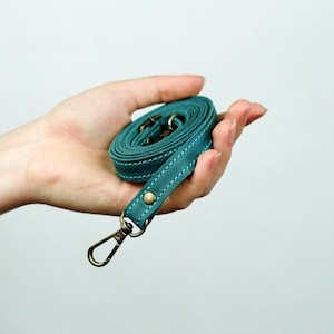 Correa de cuero ajustable para bolso cruzado: asa desmontable, herrajes de latón antiguo, ancho de 0,5, tamaño personalizado