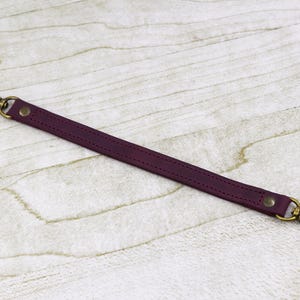 Handmade Crazy Horse Leather Purse Strap: Custom Length Purse Handle Replacement with Swivel Hooks image 12