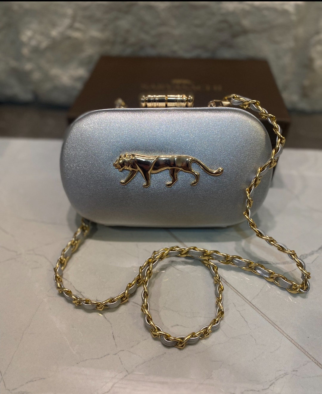 Sabyasachi Inspired Clutch Tiger Clutch Evening Clutches Classy Clutch Etsy