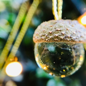 Acorn and Glass Decorations image 1