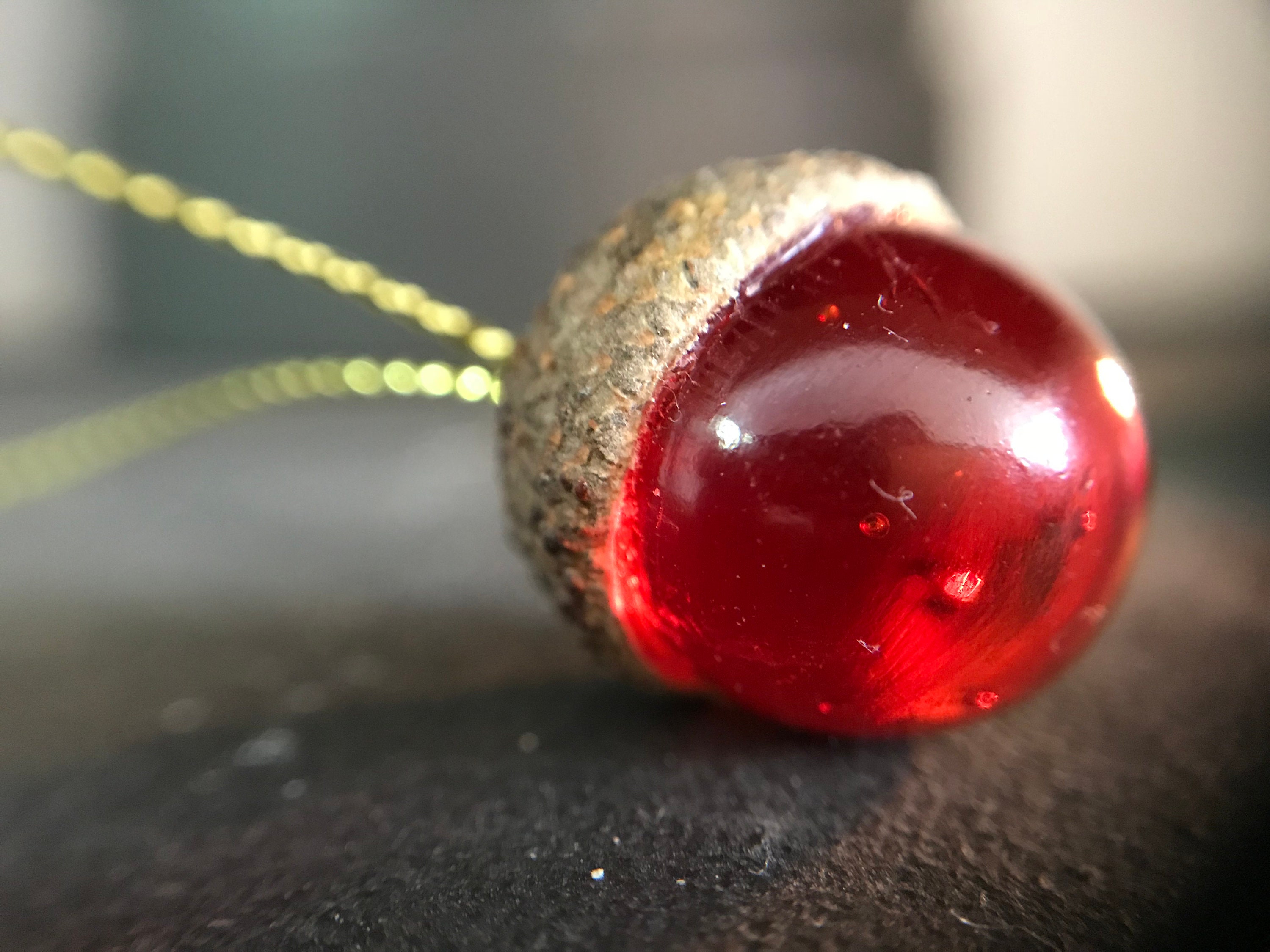 Acorn and Glass Christmas Decorations - Etsy UK