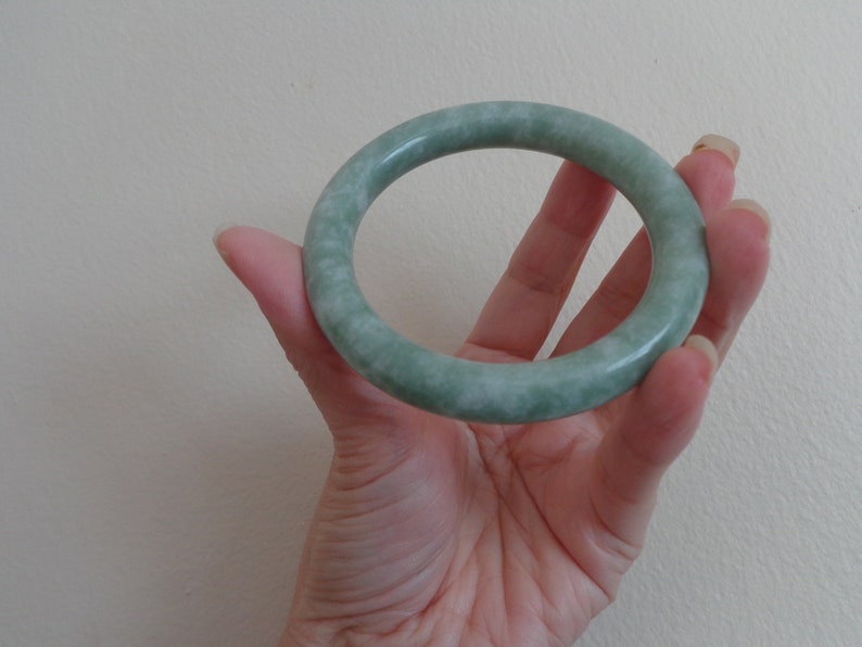 lavender jade bangle,vintage light green jadeite bangle lavender jade bangle untreated undyed jade bangle solid jadeite bangle