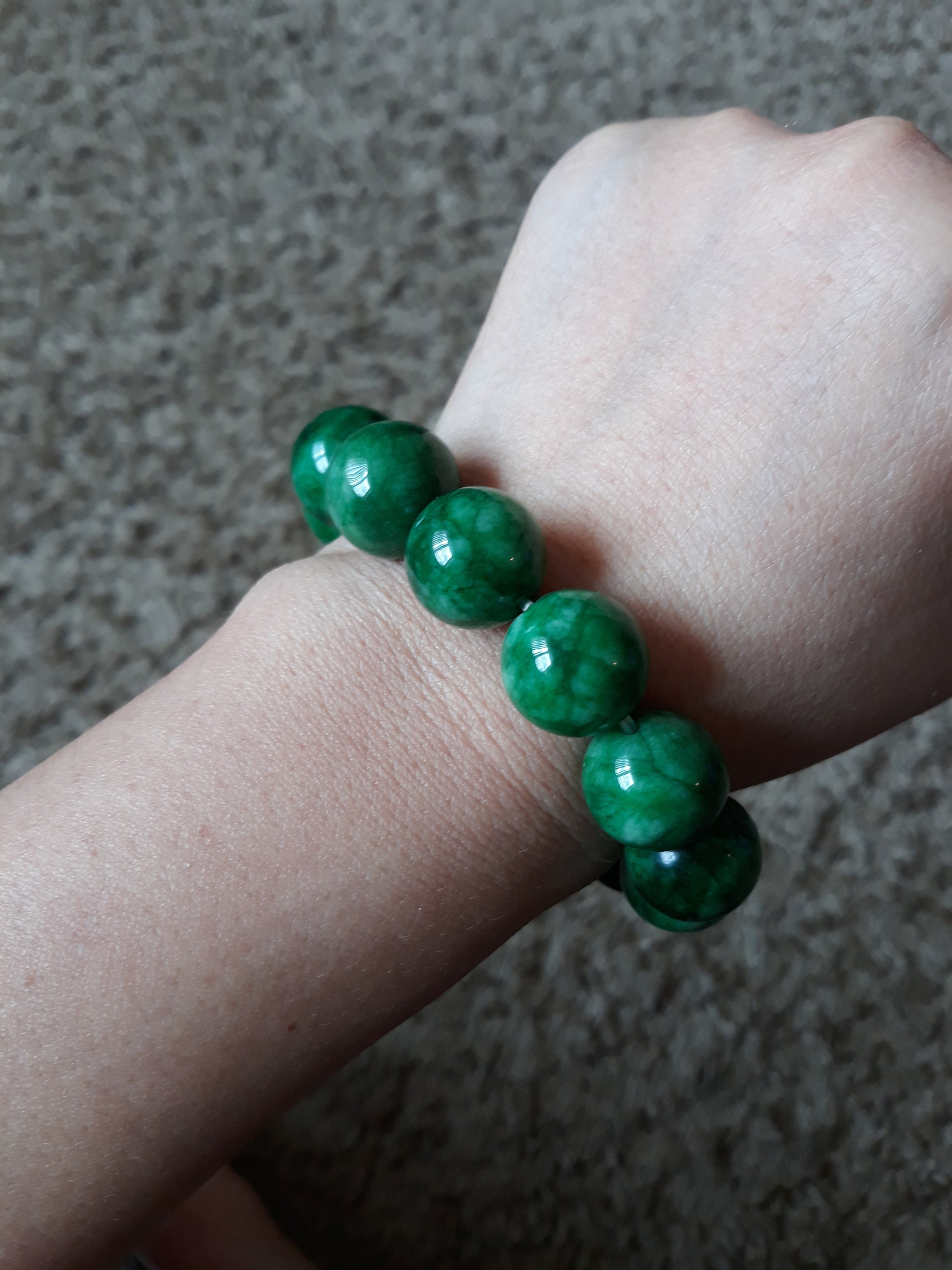 Emrald Green Jade Bracelet Dark Green Jade Bracelet Natural Etsy UK