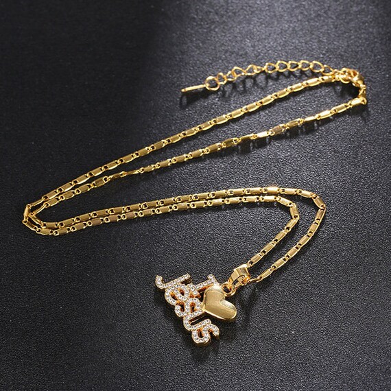 Jesus Loves Me Jewelry Womens Gold 