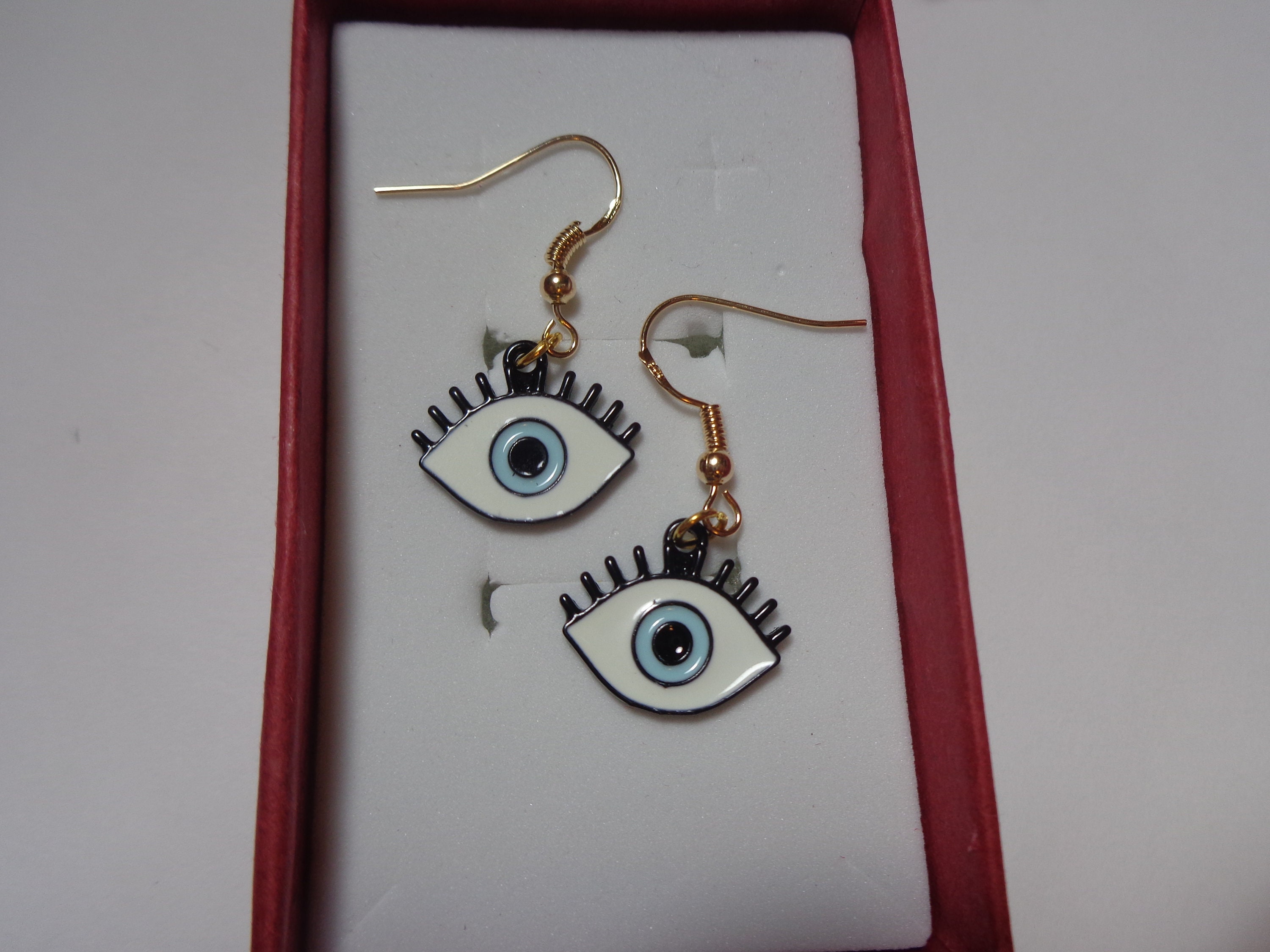 Tiny Evil Eye Earings Evil eye Earrings Evil Eye Earrings Etsy