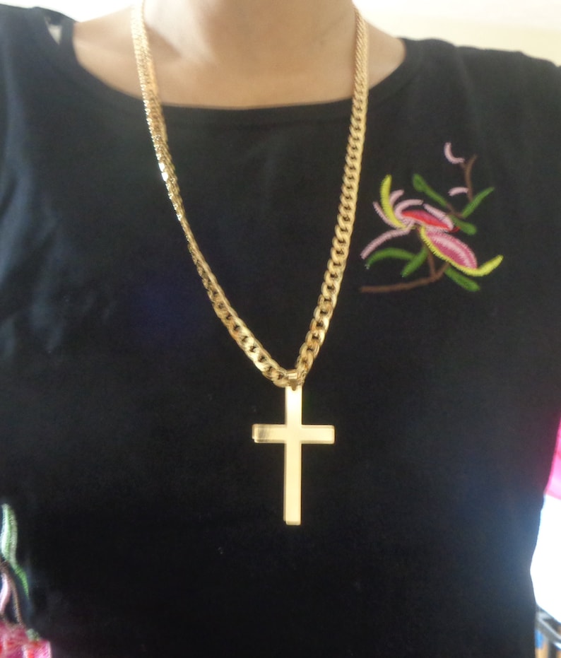 Men's Jewelry Gold Cross Necklace for Men Gold Cross Etsy