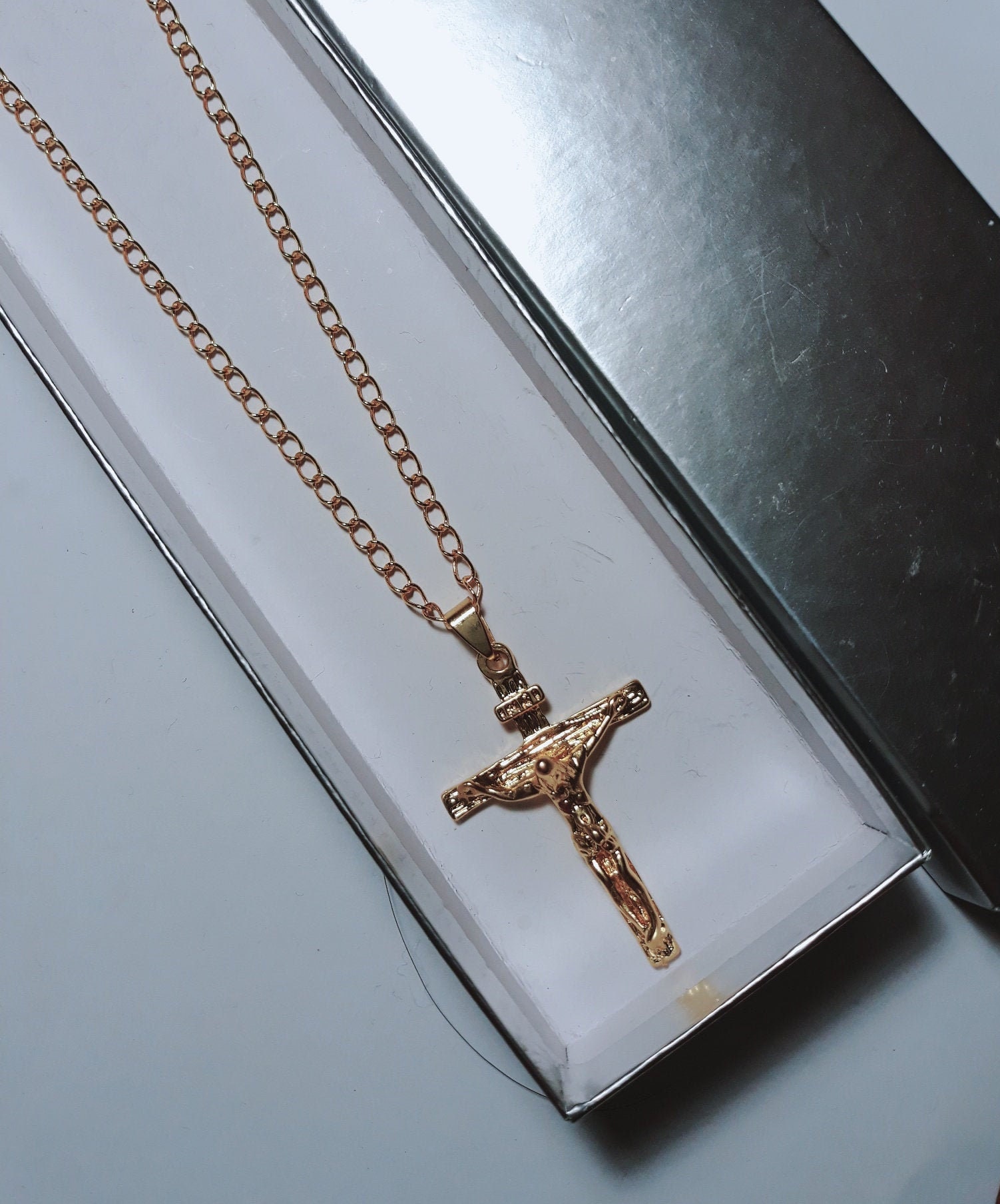 Men's Jewelry Gold Cross Necklace for 