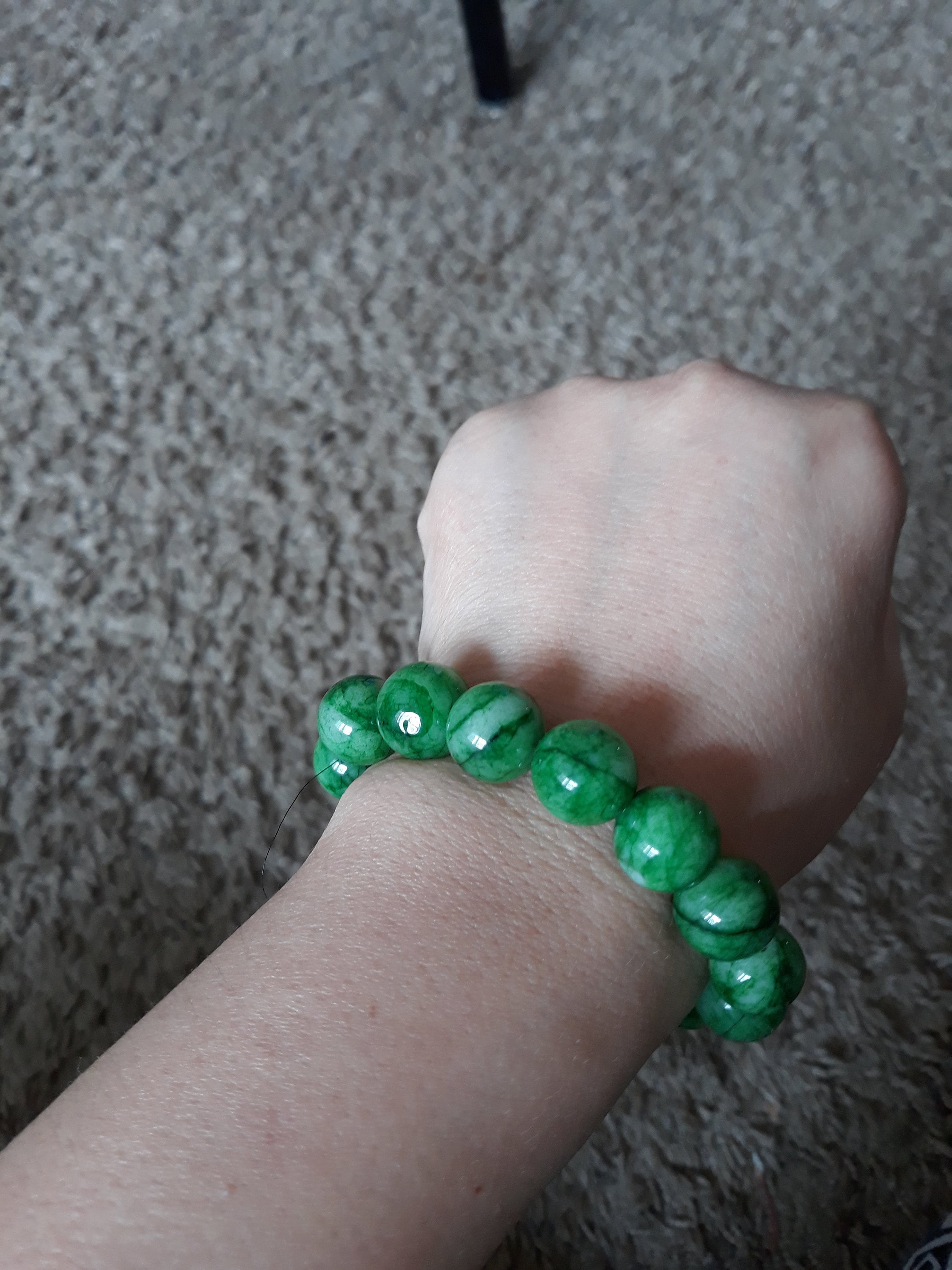 Emrald green jade bracelet dark green jade bracelet Natural | Etsy