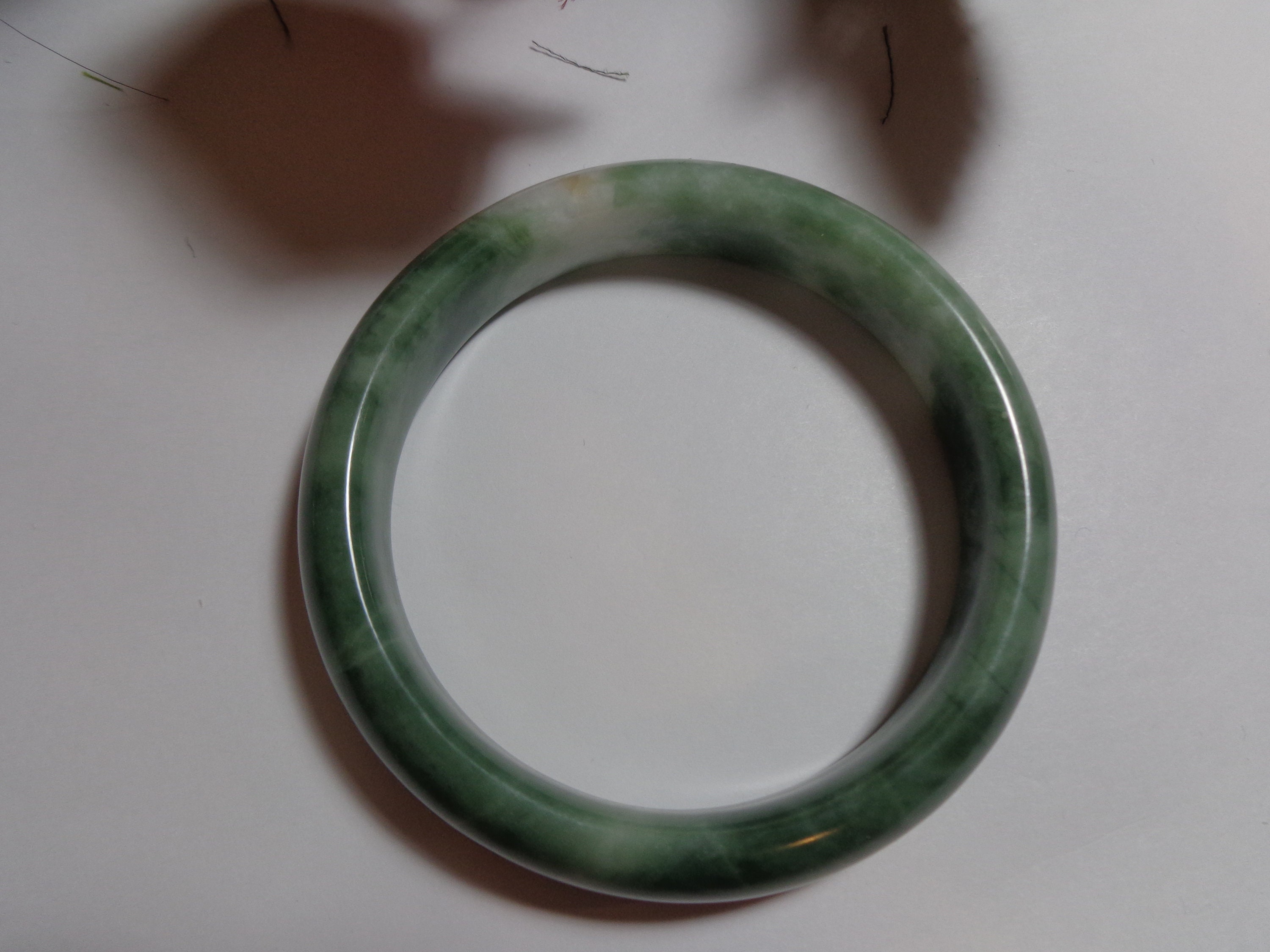 emerald green jade bangle