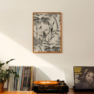 La cité de singes - Illustration A3 | Botanique, plante | Carte illustrée, décoration murale, affiche, cadeau de Noël, christmas gift idea