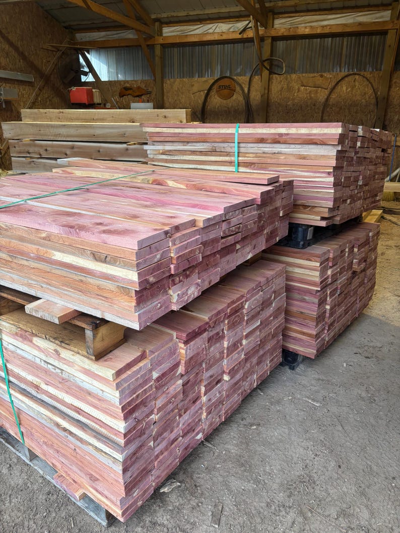 6" Wide Kiln Dried Eastern Red Cedar Aromatic Boards - Pack of 5 - Etsy