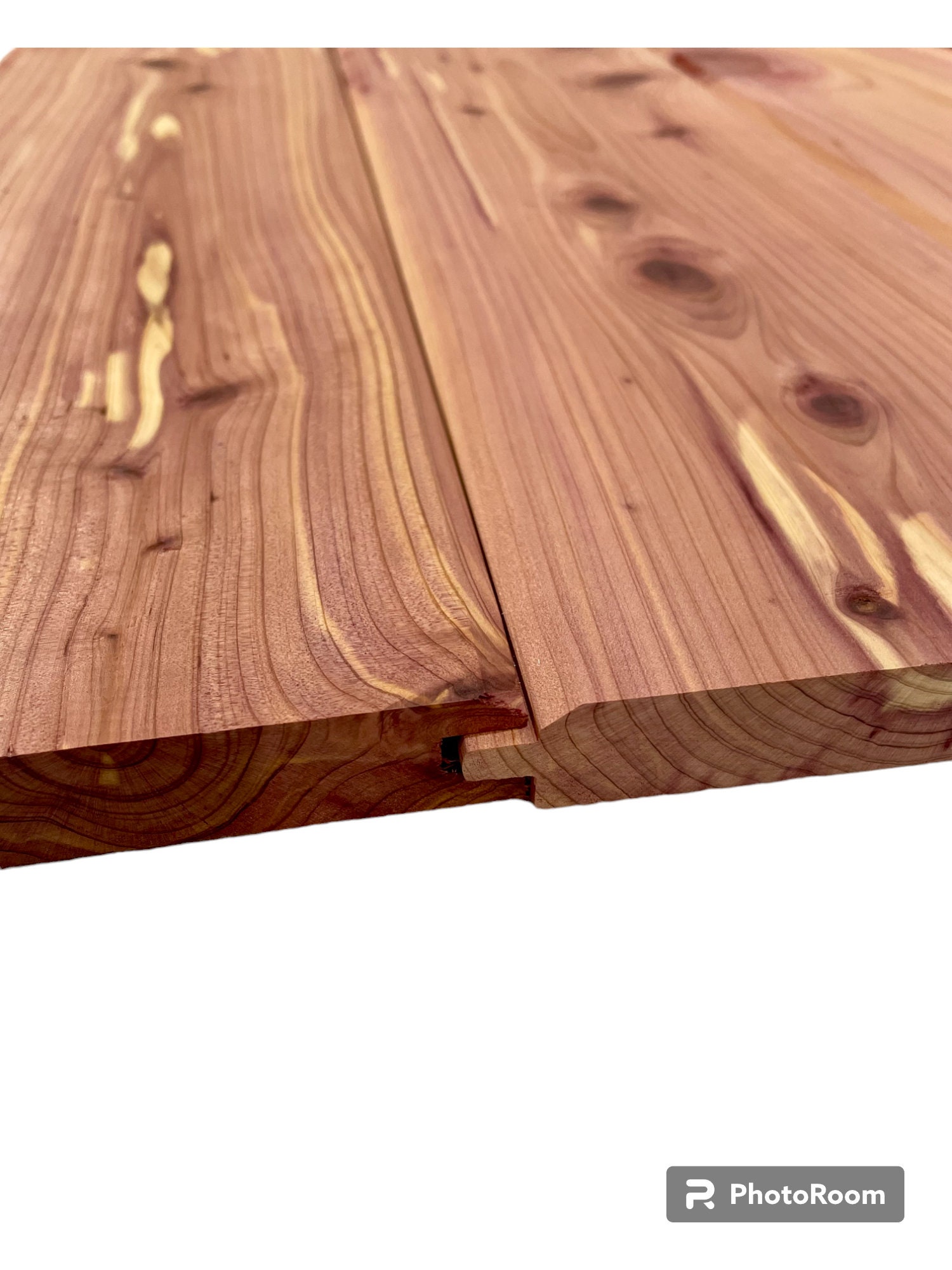 Aromatic Eastern Red Cedar Tongue and Groove Boards. Pack of 7 Boards