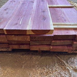 2&quot; x 6&quot; Rough Cut Aromatic Cedar Boards, Pack of 3