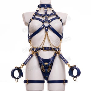 sounding sex toys Master Series Thunder Strap Wand Thigh Harness main image 0
