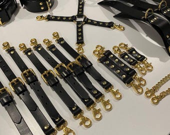 Premium Bondage BDSM, Restraints Bondage cuffs, Lingerie Harness Bdsm, BDSM Bondage set, Leather bdsm-gear, Bdsm Clothing, Bdsm toys, Mature