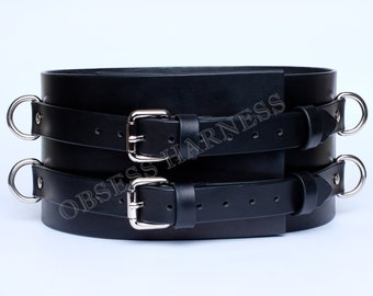 Leather Bondage Belt, Waist harness, Bondage Harness, Fetish Harness Belts, Leather Bondage Belt, Restraints Bondage, Mature