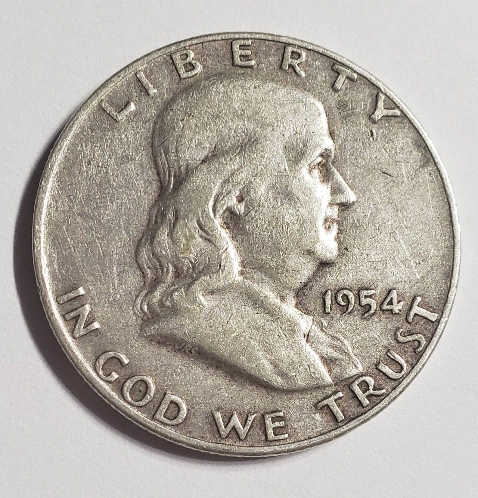 1954 Benjamin Franklin Half Dollar. Etsy