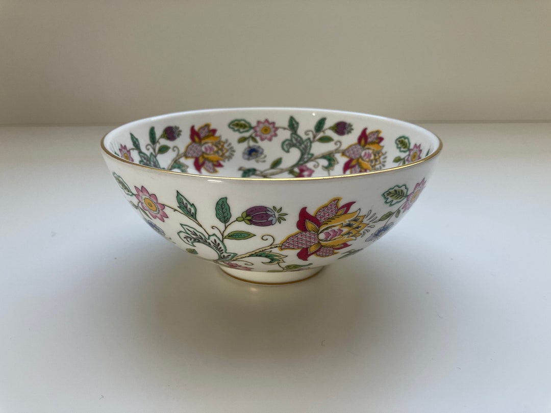 Vintage Bowl Haddon Hall Minton Made in England Fine Bone China With
