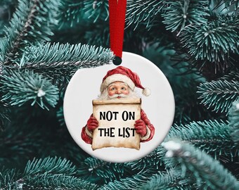 Not on the list, Jeffrey Epstein, Funny Christmas, Conspiracy Theory, The List, Free Personalization